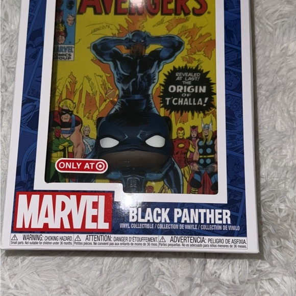 Marvel Black Panther Vinyl Figure with Blue and Black - Picture 1 of 3